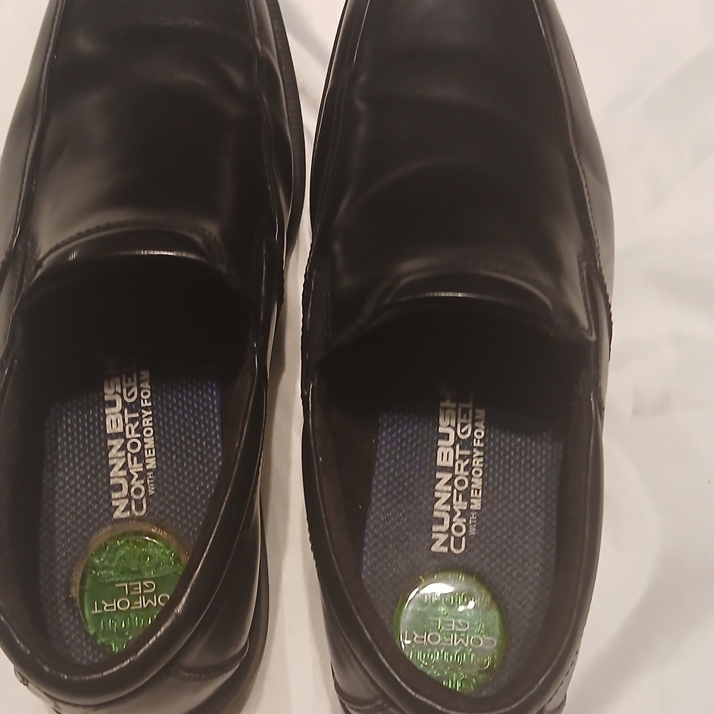 Nunn Bush Men's Black Slip-On Shoes